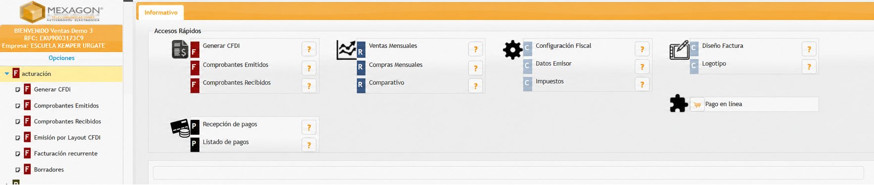 Herramientas integradas de Facturación-MX